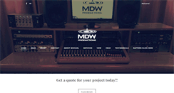 Desktop Screenshot of mdwproductions.com