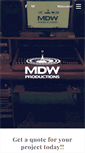 Mobile Screenshot of mdwproductions.com